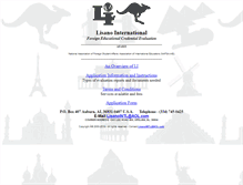 Tablet Screenshot of lisano-intl.com